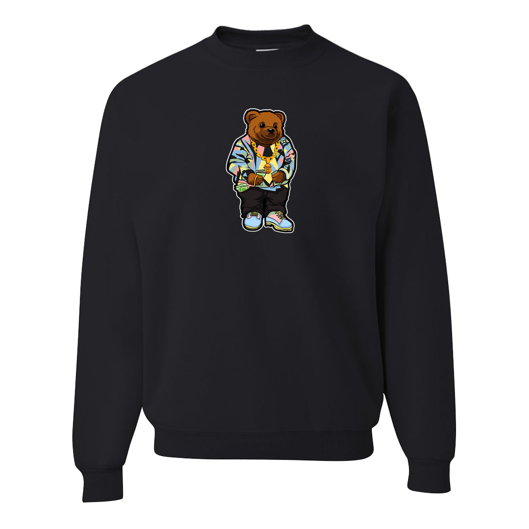 Multi-Pattern AF 1s Crewneck Sweatshirt | Sweater Bear, Black