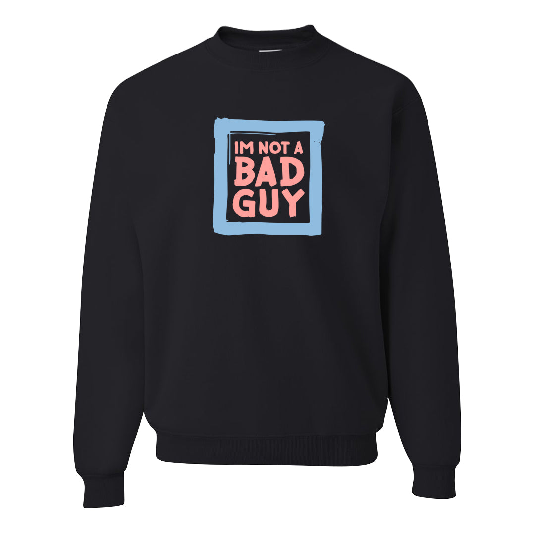 Multi-Pattern AF 1s Crewneck Sweatshirt | I'm Not A Bad Guy, Black