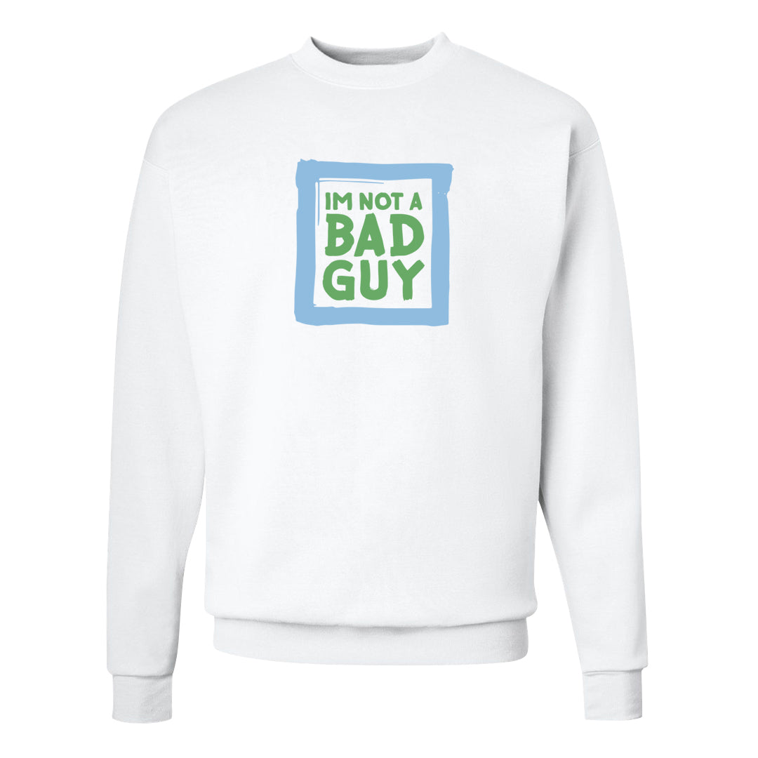 Multi-Pattern AF 1s Crewneck Sweatshirt | I'm Not A Bad Guy, White