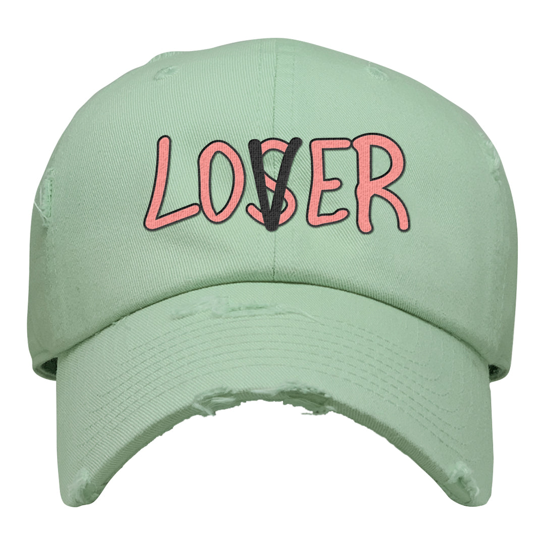 Multi-Pattern AF 1s Distressed Dad Hat | Lover, Sage Green