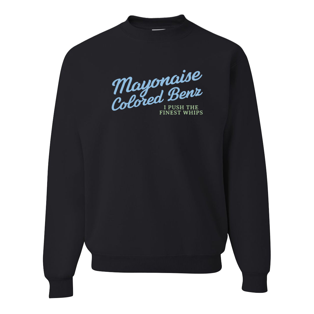 Multi-Pattern AF 1s Crewneck Sweatshirt | Mayonaise Colored Benz, Black