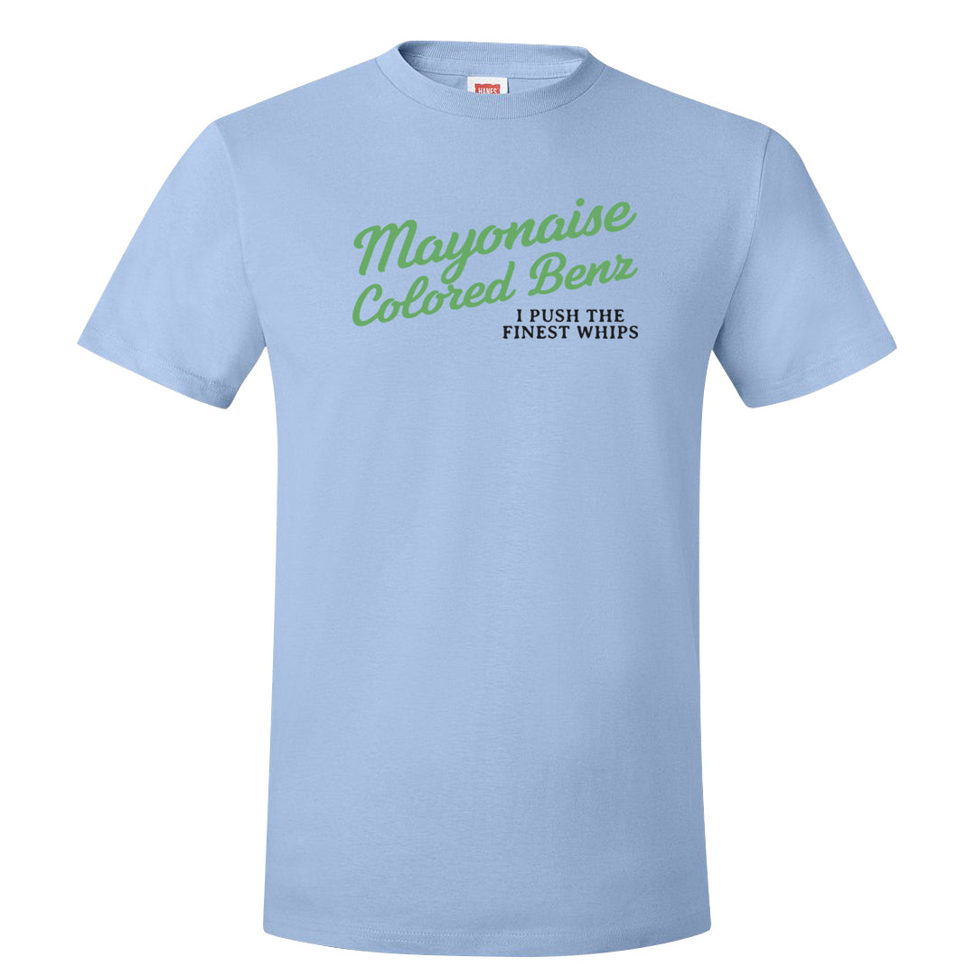 Multi-Pattern AF 1s T Shirt | Mayonaise Colored Benz, Light Blue