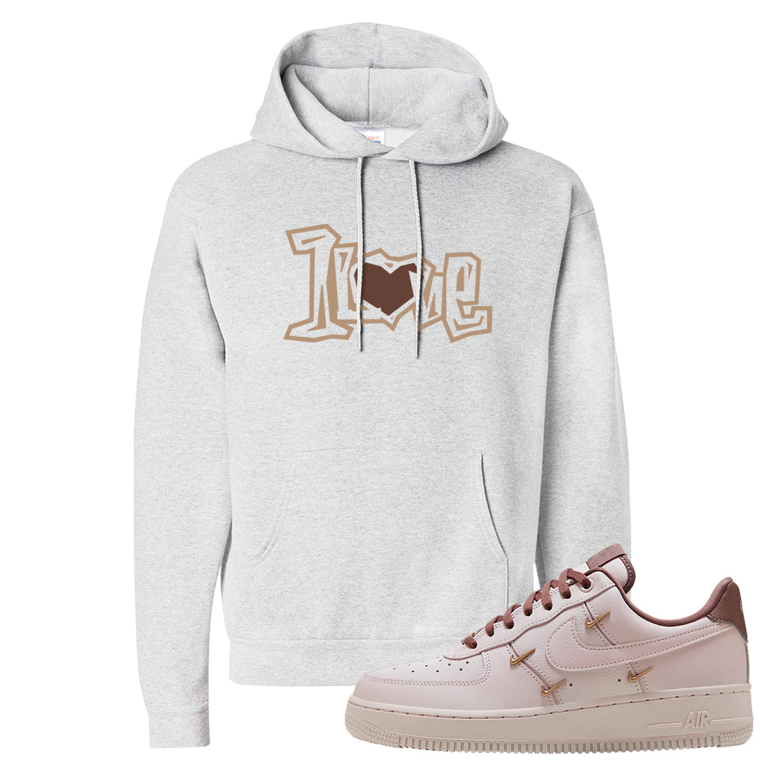 Pink Russet Low AF1s Hoodie | 1 Love, Ash