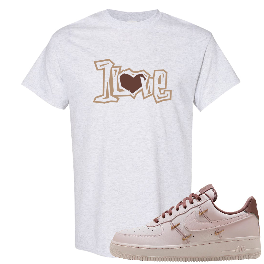 Pink Russet Low AF1s T Shirt | 1 Love, Ash