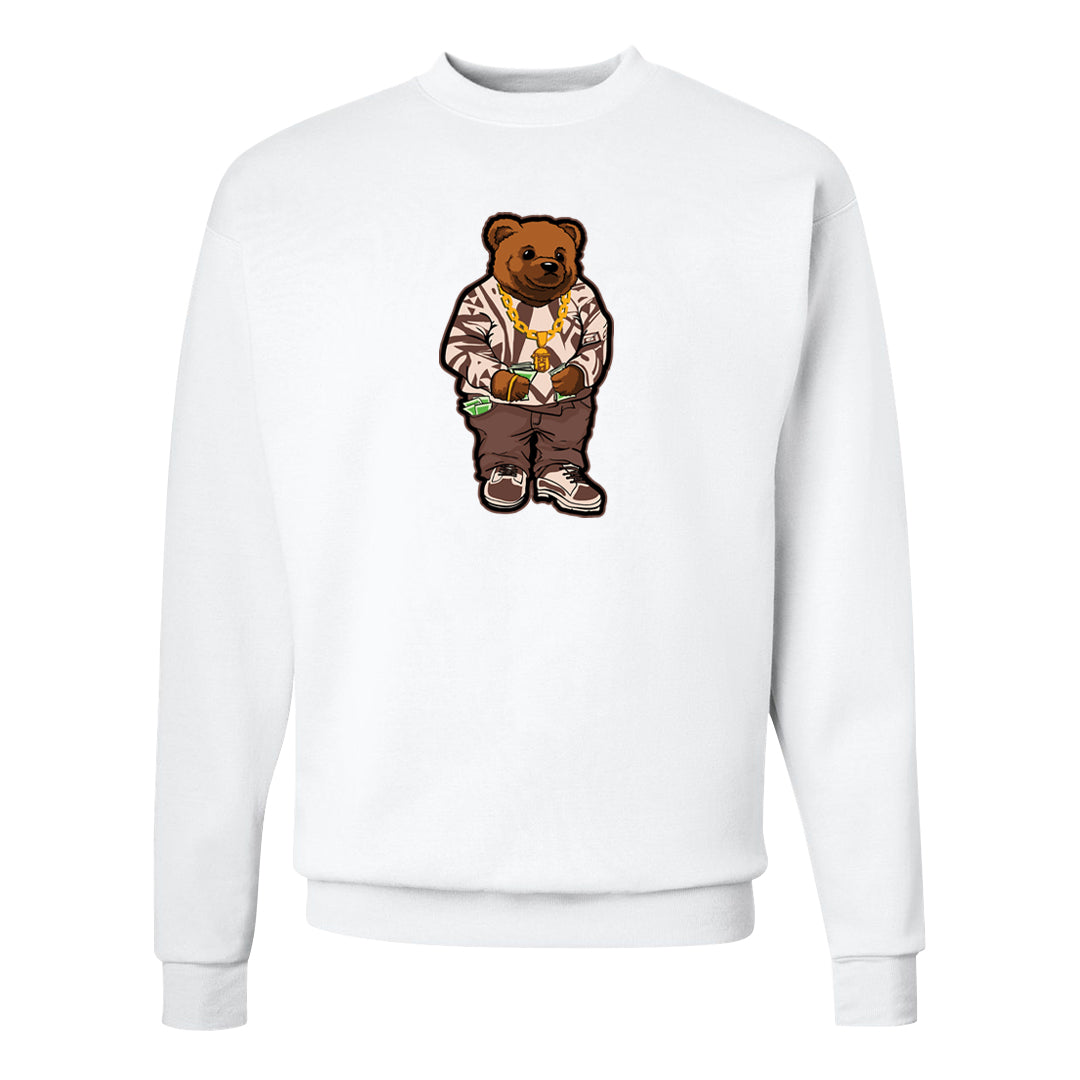 Pink Russet Low AF1s Crewneck Sweatshirt | Sweater Bear, White