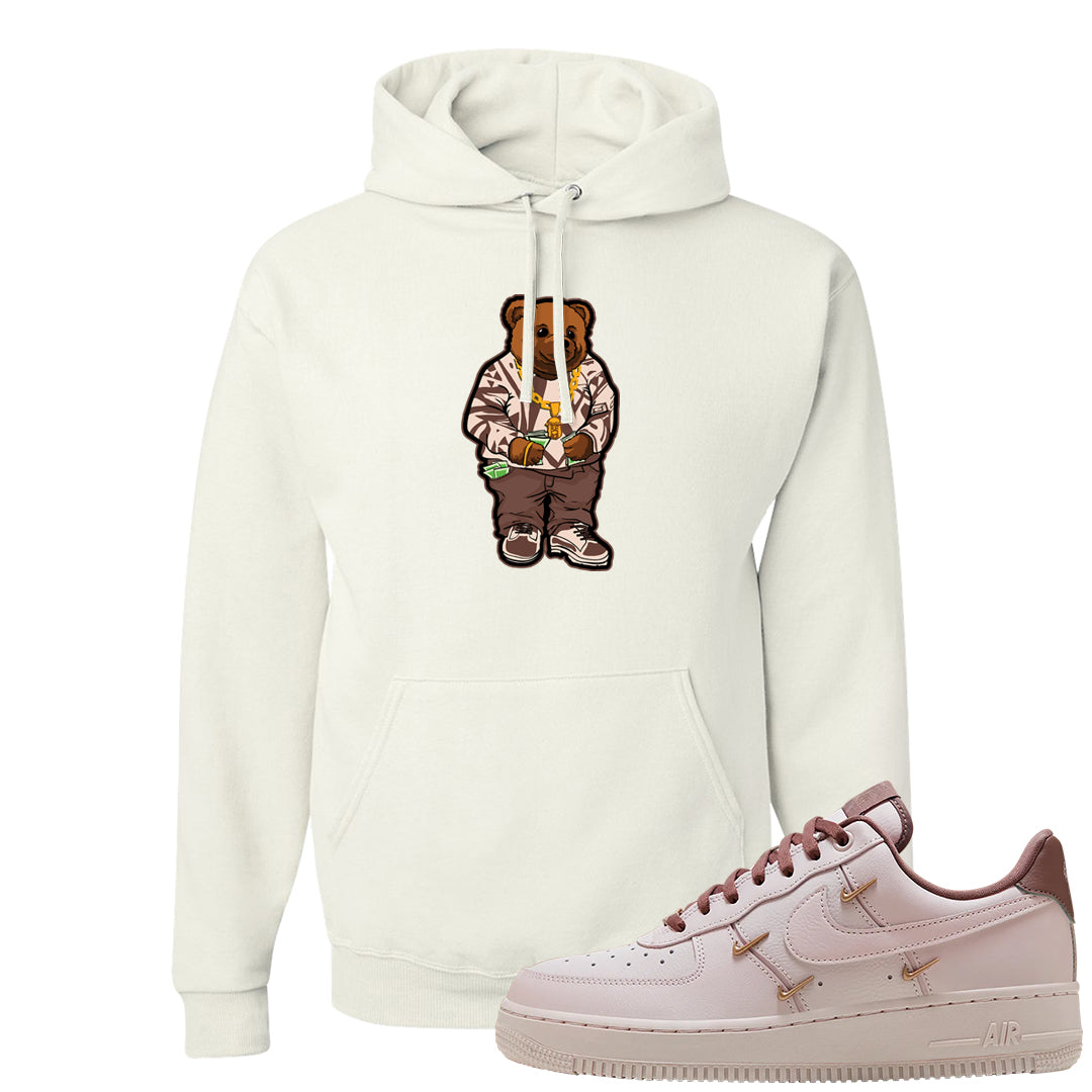 Pink Russet Low AF1s Hoodie | Sweater Bear, White