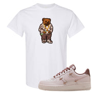 Pink Russet Low AF1s T Shirt | Sweater Bear, White