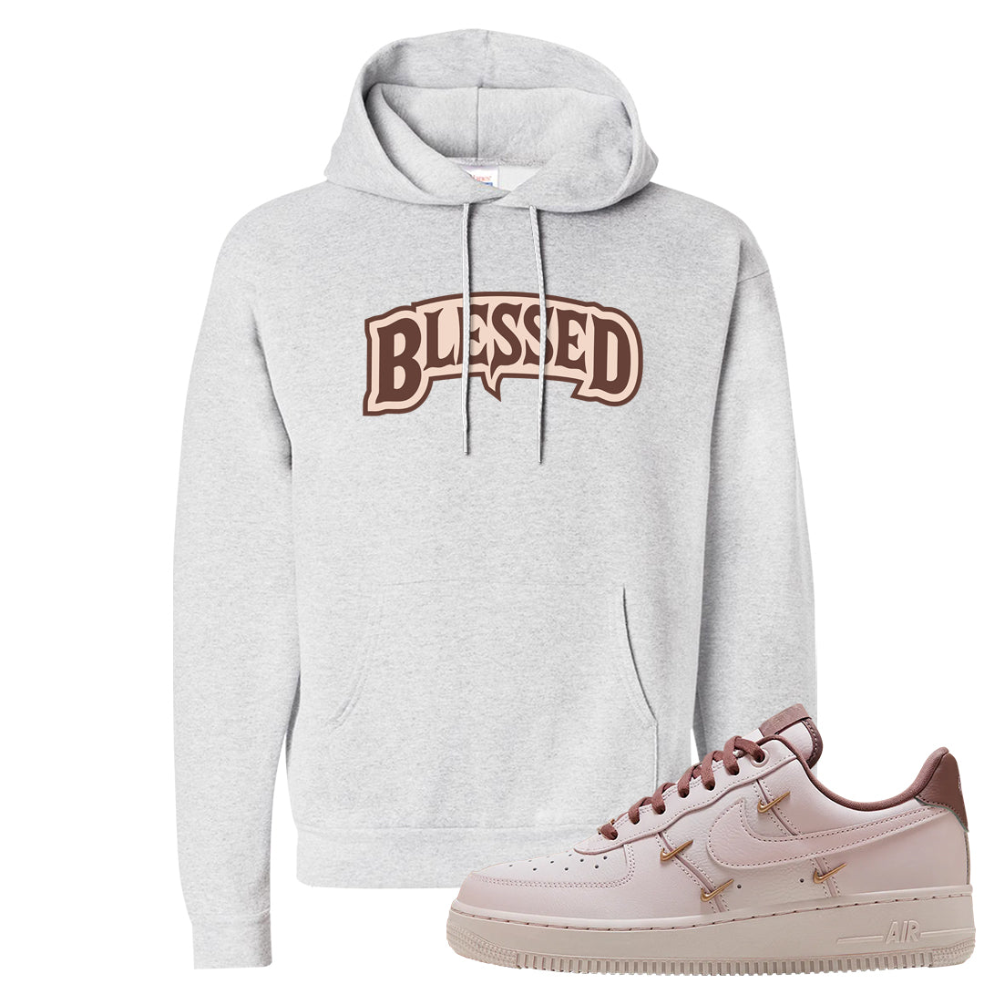 Pink Russet Low AF1s Hoodie | Blessed Arch, Ash