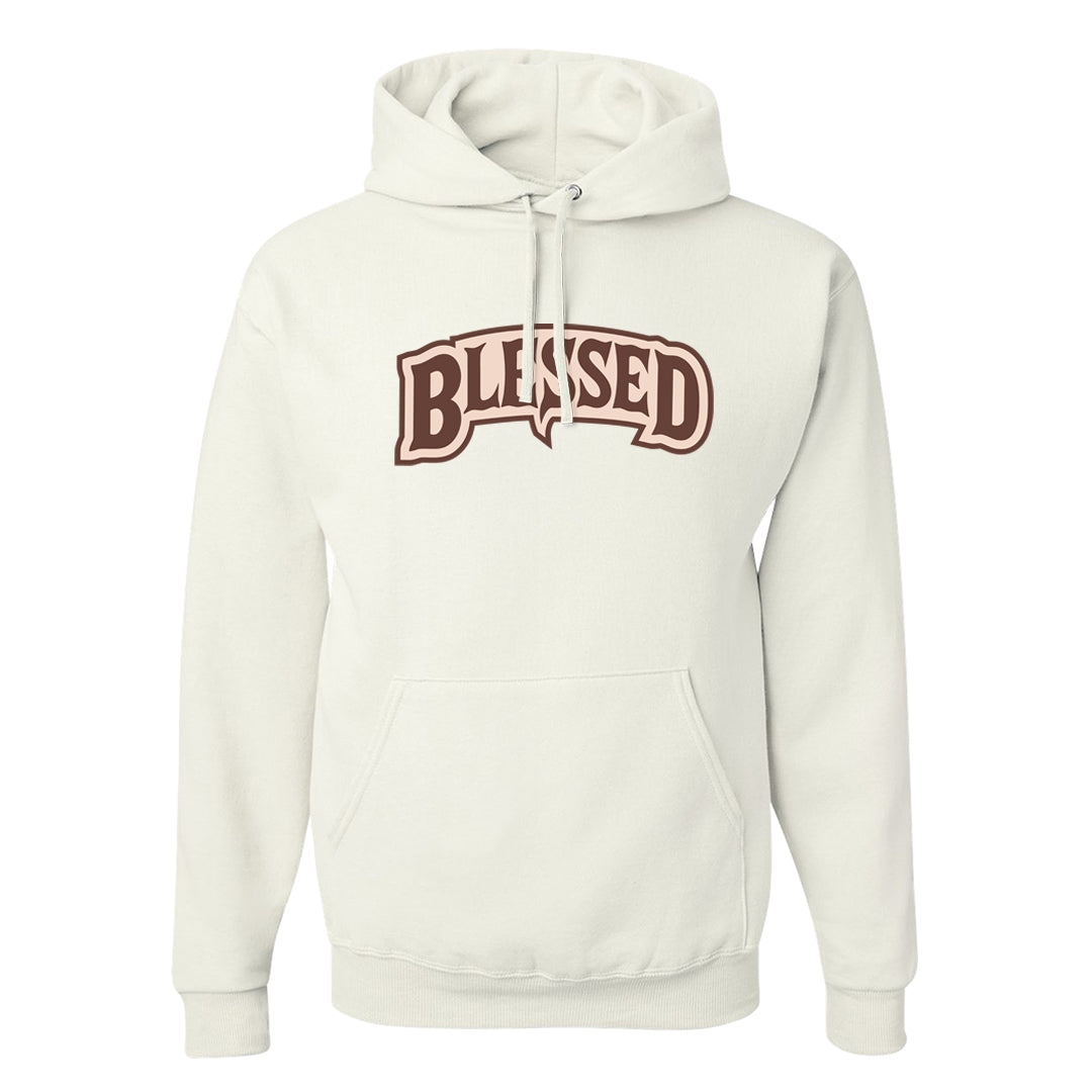 Pink Russet Low AF1s Hoodie | Blessed Arch, White