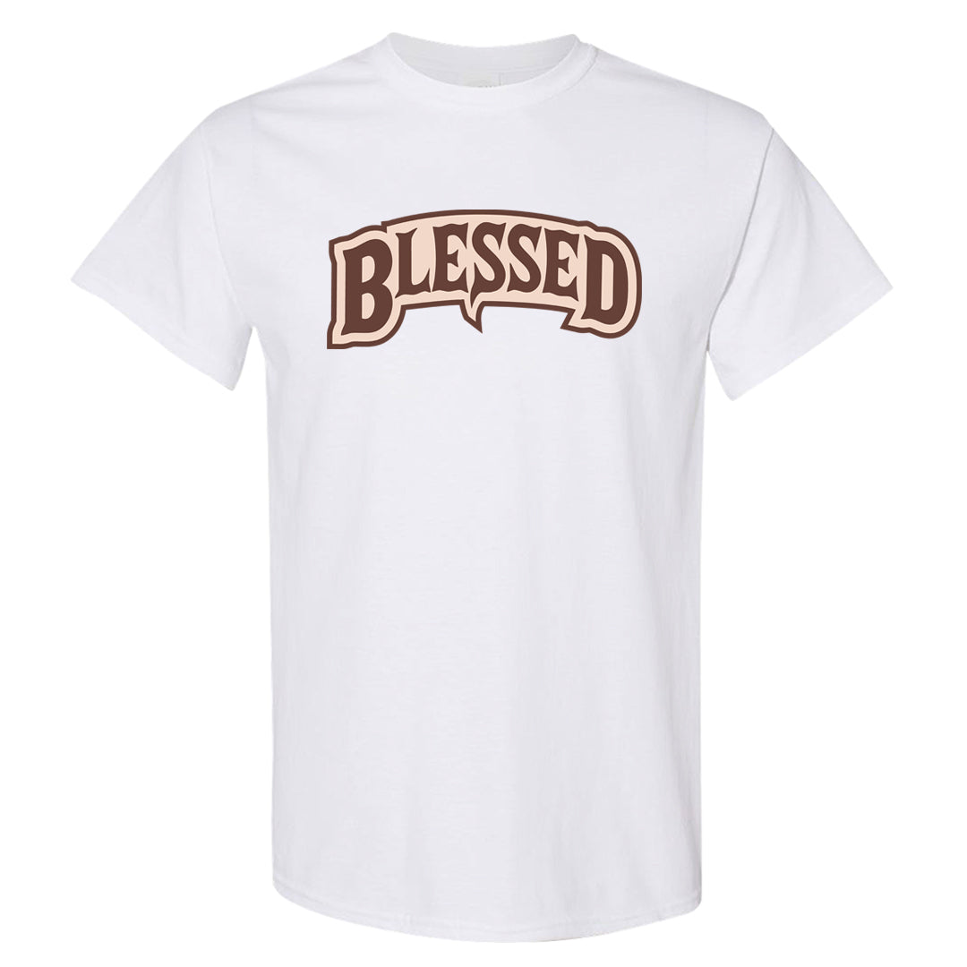 Pink Russet Low AF1s T Shirt | Blessed Arch, White