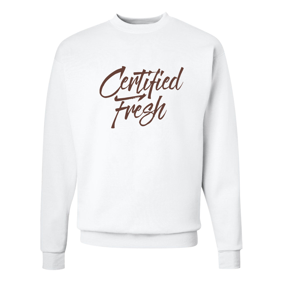 Pink Russet Low AF1s Crewneck Sweatshirt | Certified Fresh, White