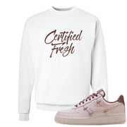 Pink Russet Low AF1s Crewneck Sweatshirt | Certified Fresh, White