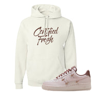 Pink Russet Low AF1s Hoodie | Certified Fresh, White