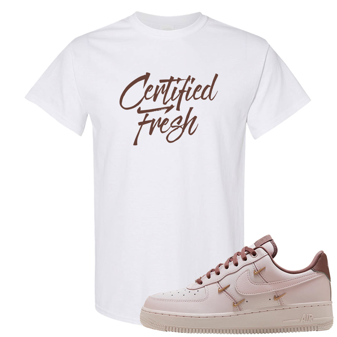 Pink Russet Low AF1s T Shirt | Certified Fresh, White