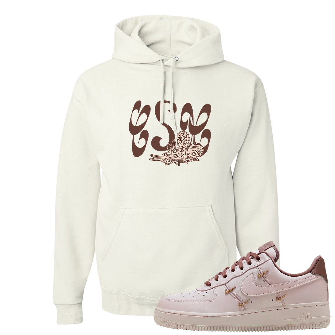Pink Russet Low AF1s Hoodie | Certified Sneakerhead, White