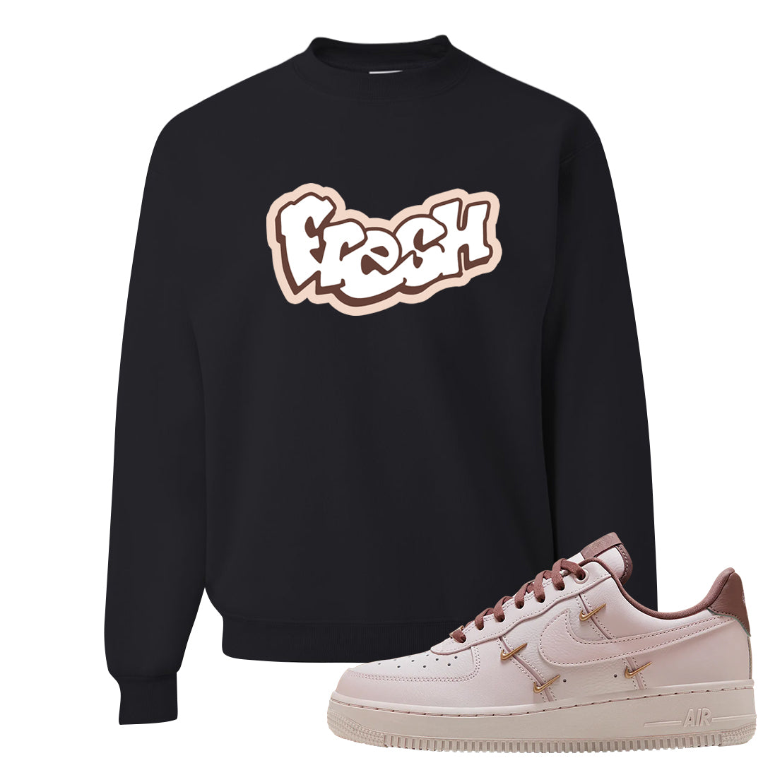 Pink Russet Low AF1s Crewneck Sweatshirt | Fresh, Black