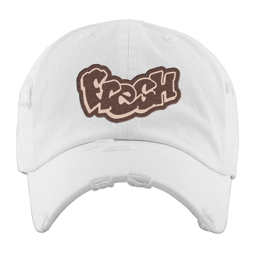 Pink Russet Low AF1s Distressed Dad Hat | Fresh, White