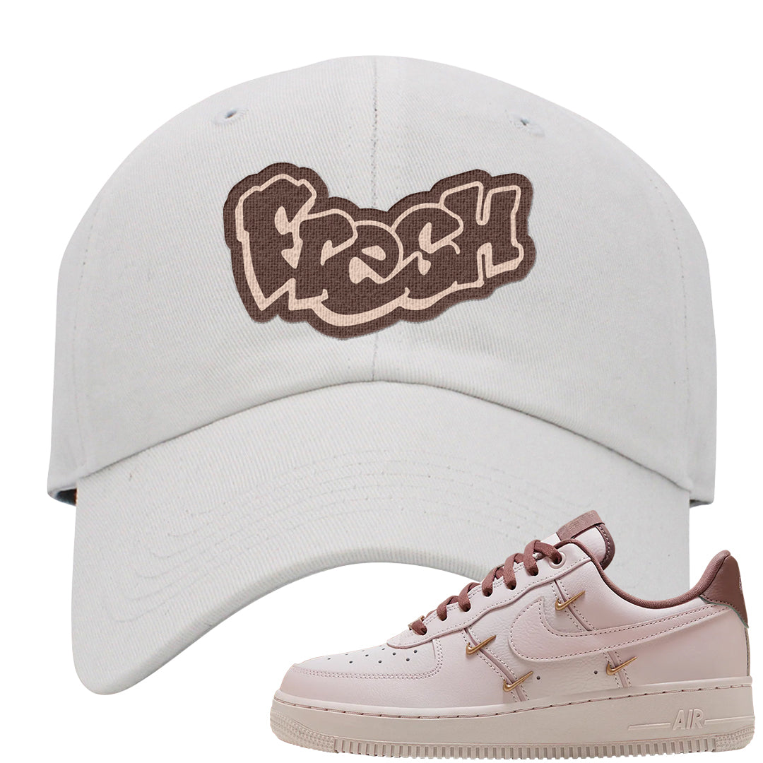 Pink Russet Low AF1s Dad Hat | Fresh, White