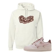 Pink Russet Low AF1s Hoodie | Fresh, White