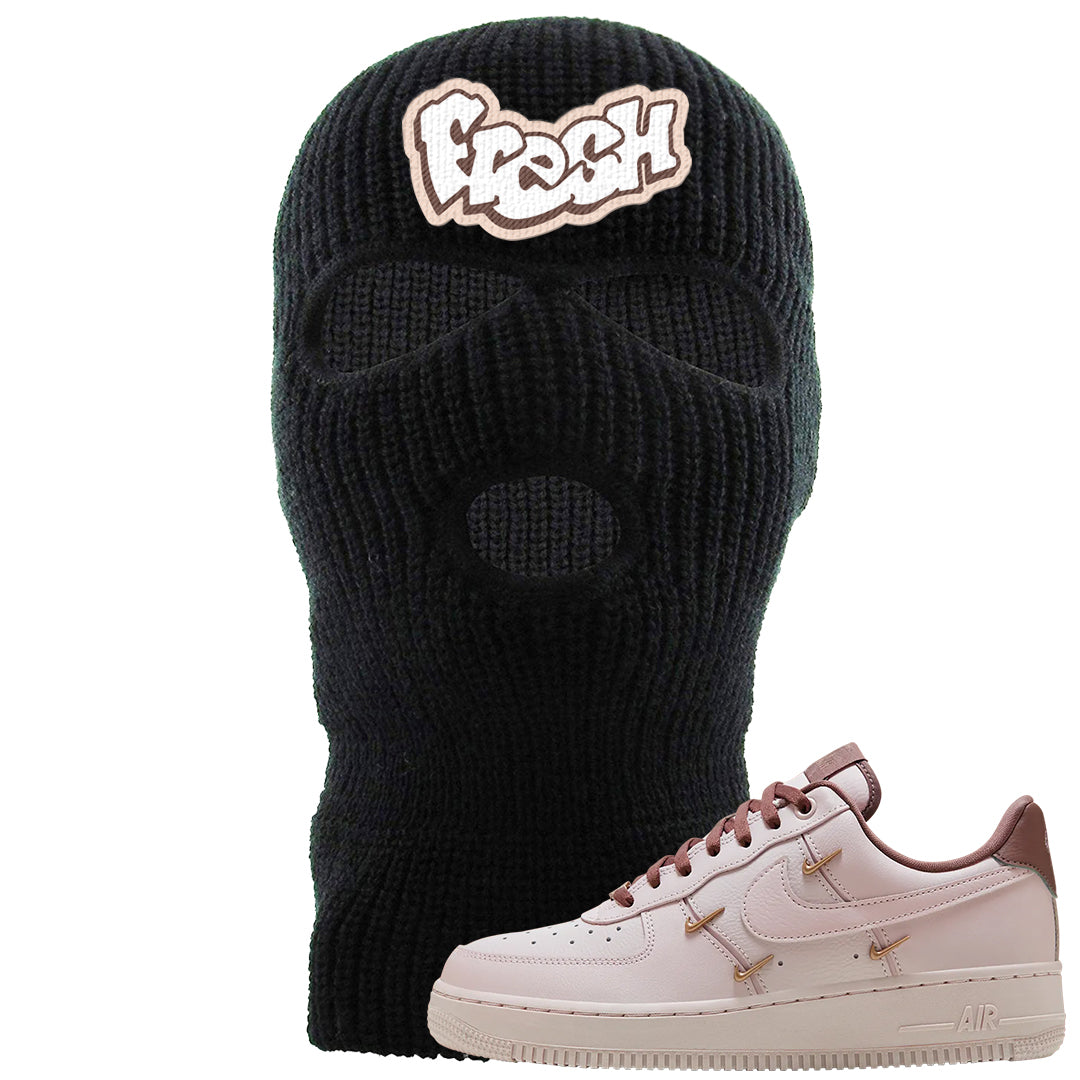 Pink Russet Low AF1s Ski Mask | Fresh, Black