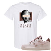 Pink Russet Low AF1s T Shirt | Intense Feelings, White