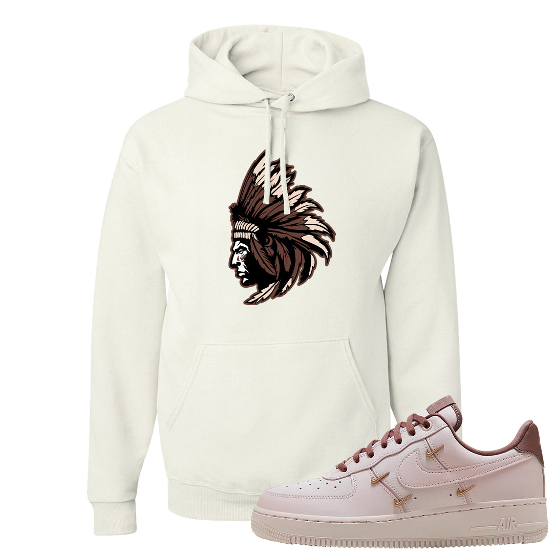 Pink Russet Low AF1s Hoodie | Indian Chief, White