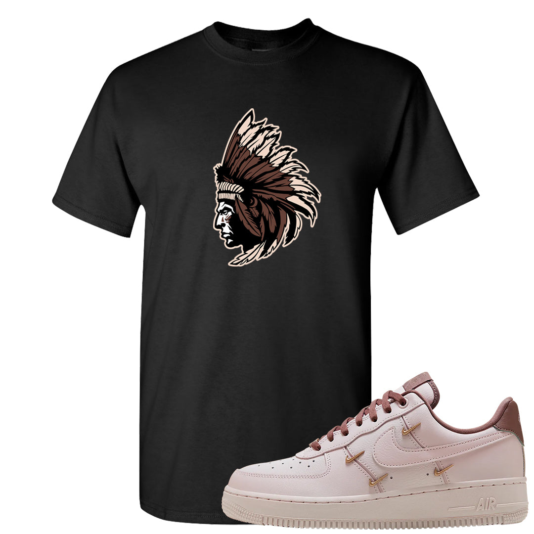 Pink Russet Low AF1s T Shirt | Indian Chief, Black