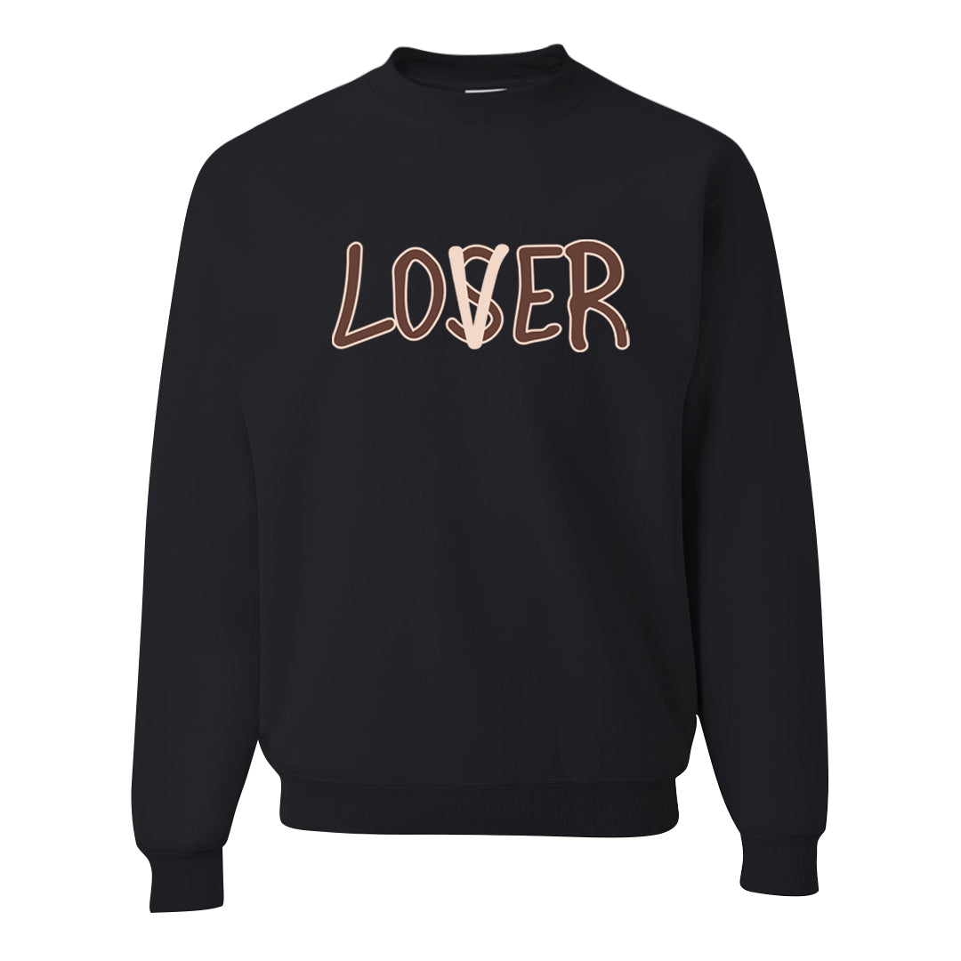 Pink Russet Low AF1s Crewneck Sweatshirt | Lover, Black