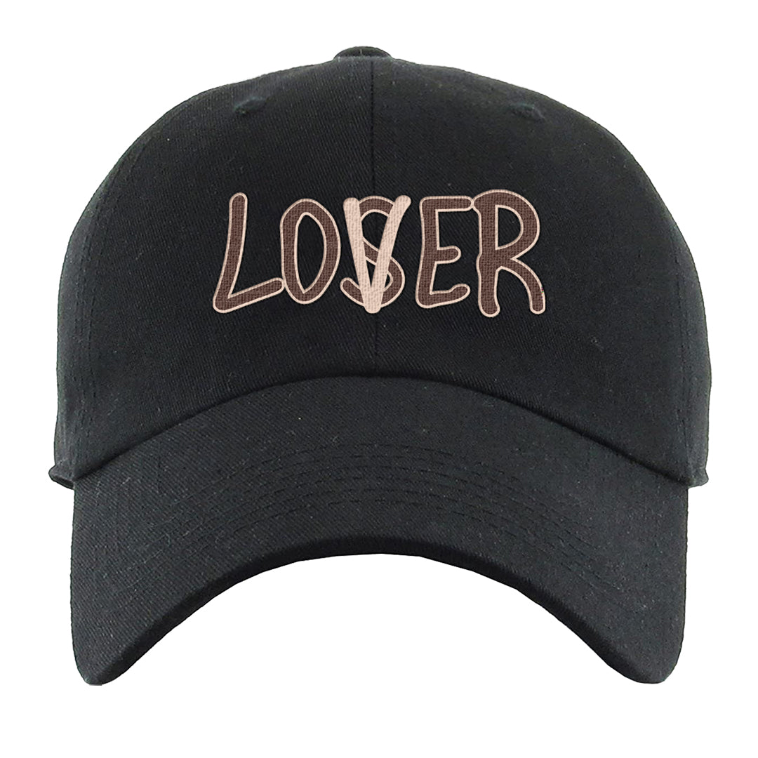 Pink Russet Low AF1s Dad Hat | Lover, Black