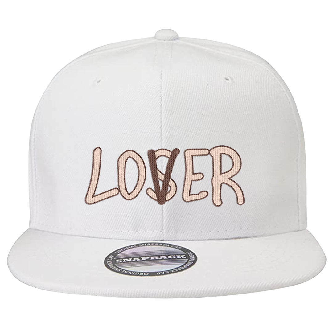 Pink Russet Low AF1s Snapback Hat | Lover, White