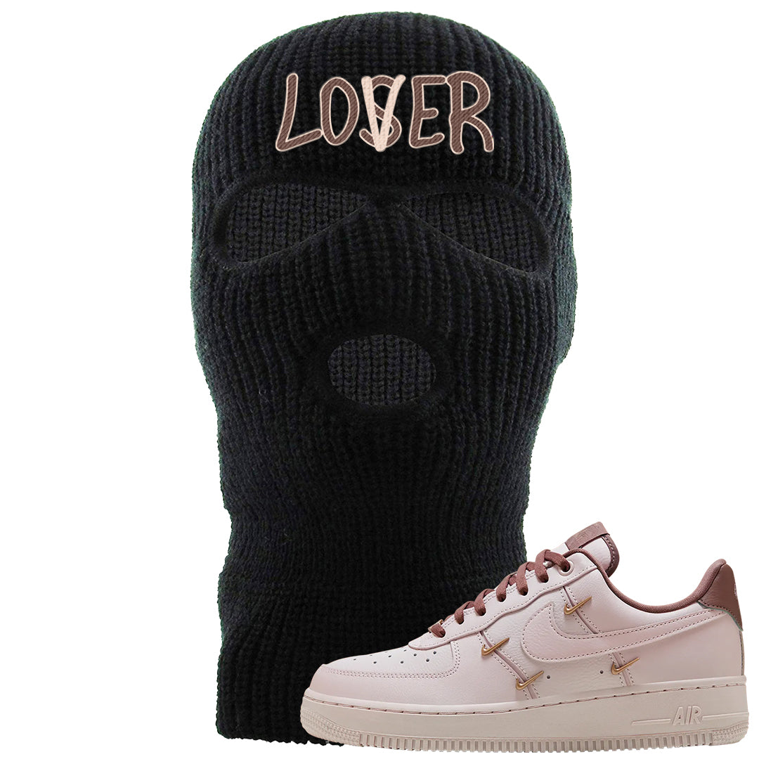 Pink Russet Low AF1s Ski Mask | Lover, Black