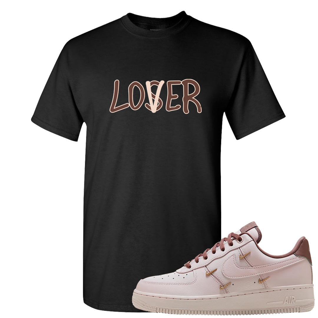 Pink Russet Low AF1s T Shirt | Lover, Black