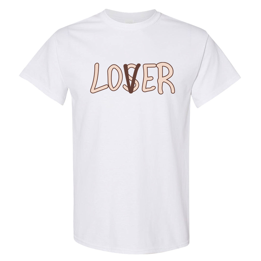 Pink Russet Low AF1s T Shirt | Lover, White