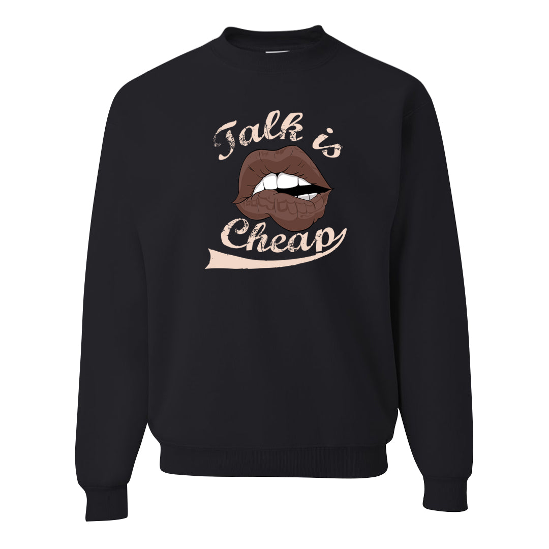 Pink Russet Low AF1s Crewneck Sweatshirt | Talk Lips, Black