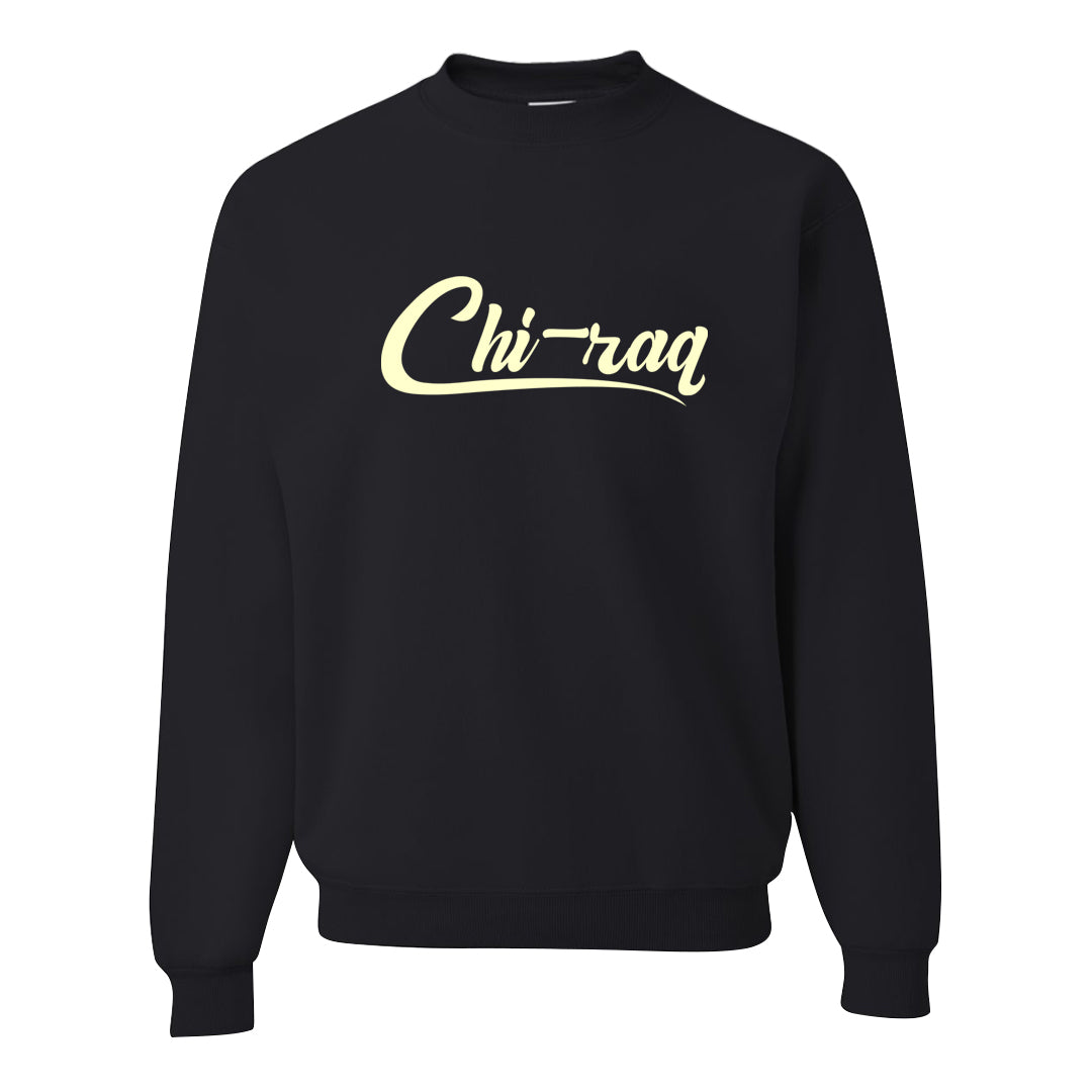 Split Grey White Black Low 1s Crewneck Sweatshirt | Chiraq, Black