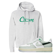 Split Grey White Black Low 1s Hoodie | Chiraq, Ash