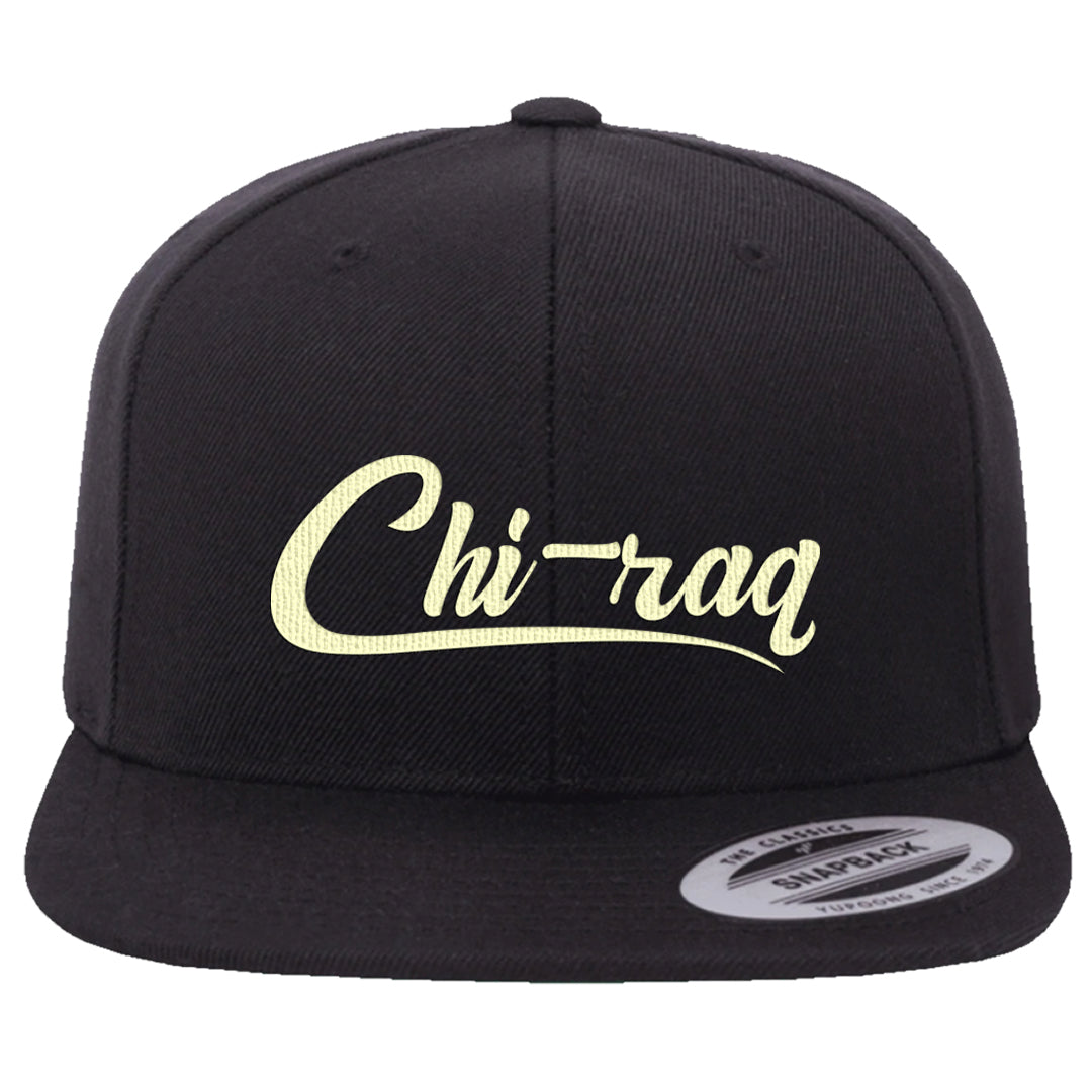 Split Grey White Black Low 1s Snapback Hat | Chiraq, Black