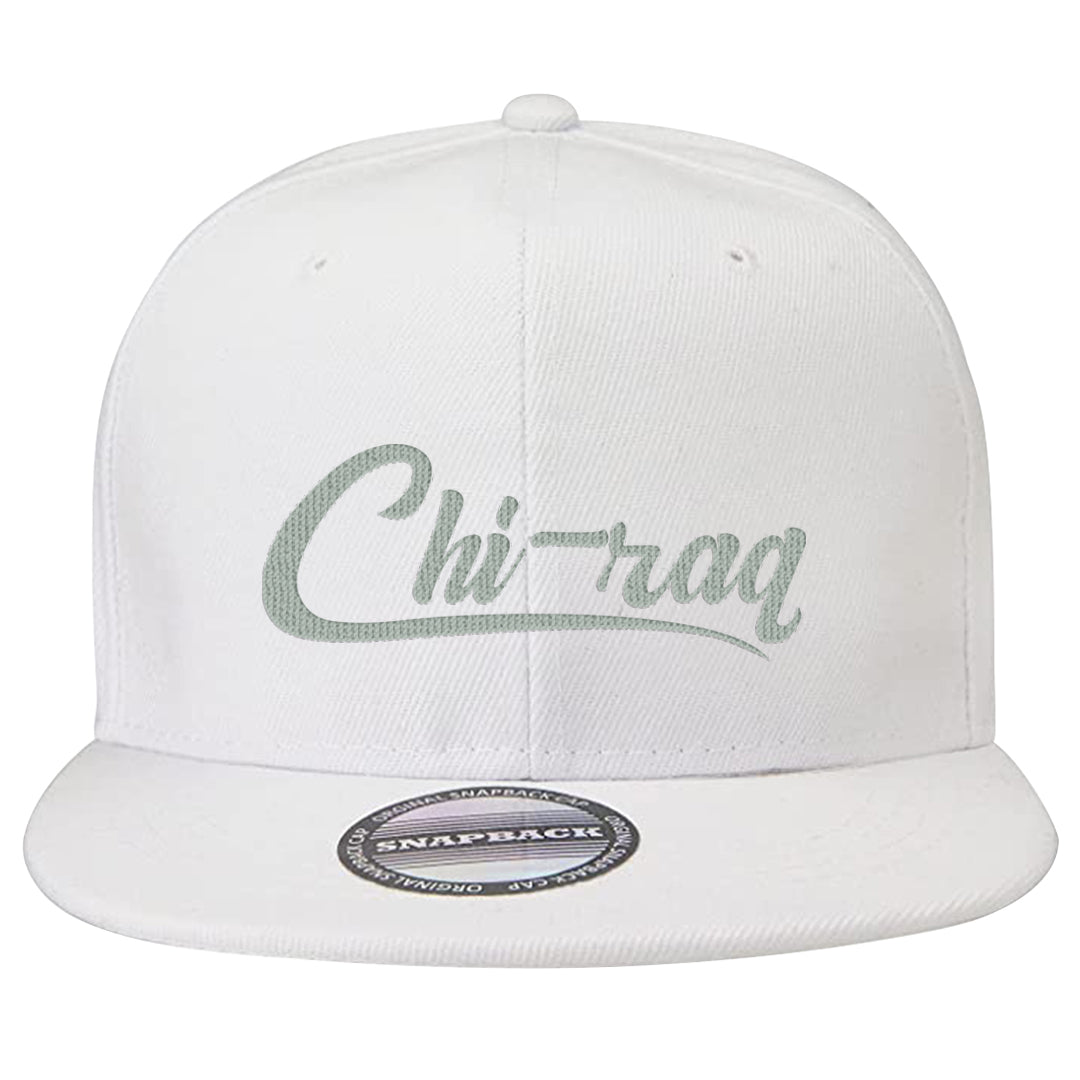 Split Grey White Black Low 1s Snapback Hat | Chiraq, White