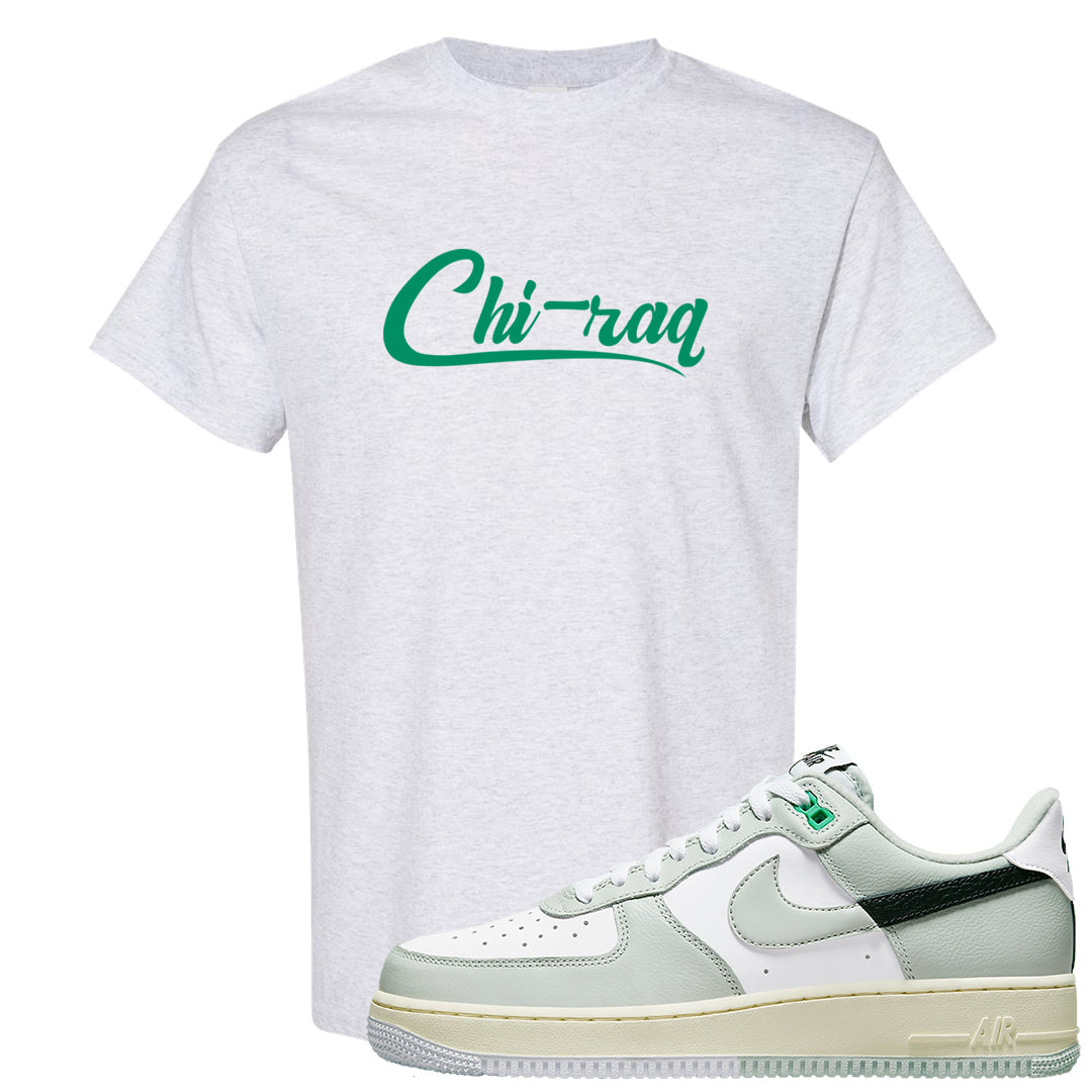 Split Grey White Black Low 1s T Shirt | Chiraq, Ash