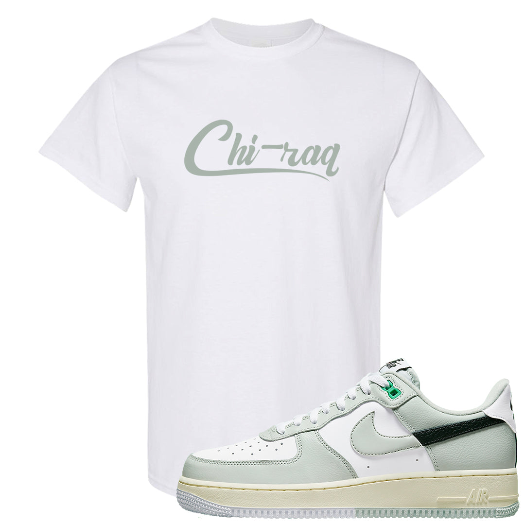 Split Grey White Black Low 1s T Shirt | Chiraq, White