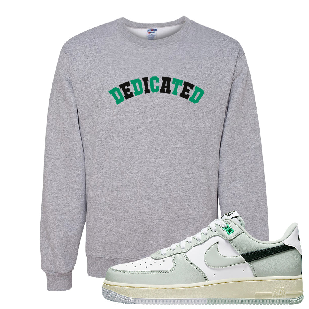 Split Grey White Black Low 1s Crewneck Sweatshirt | Dedicated, Ash