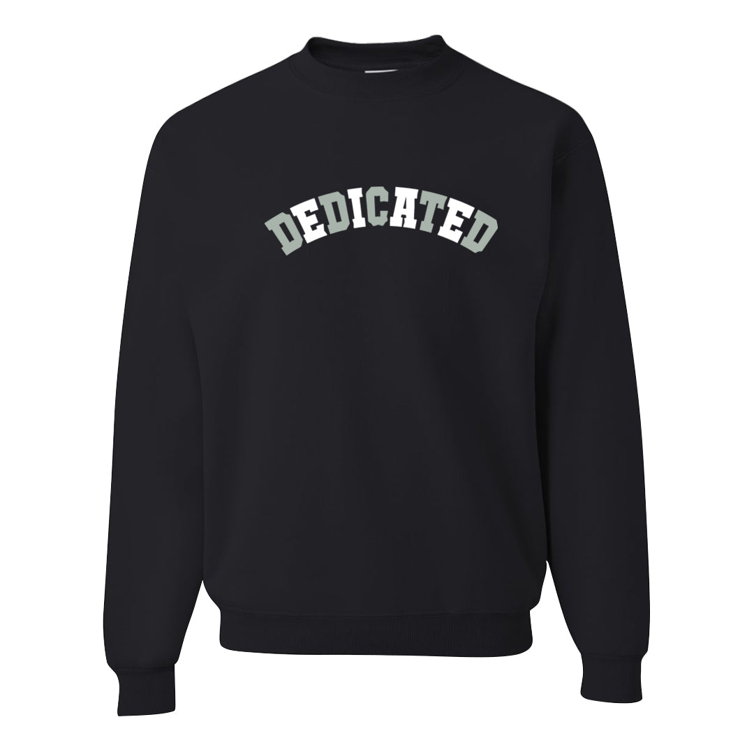 Split Grey White Black Low 1s Crewneck Sweatshirt | Dedicated, Black