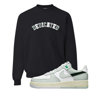 Split Grey White Black Low 1s Crewneck Sweatshirt | Dedicated, Black