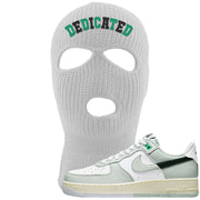 Split Grey White Black Low 1s Ski Mask | Dedicated, White