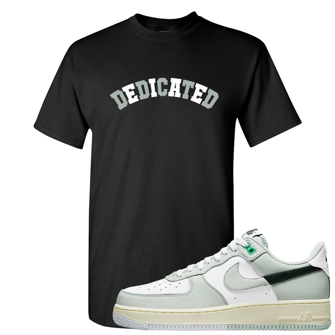 Split Grey White Black Low 1s T Shirt | Dedicated, Black