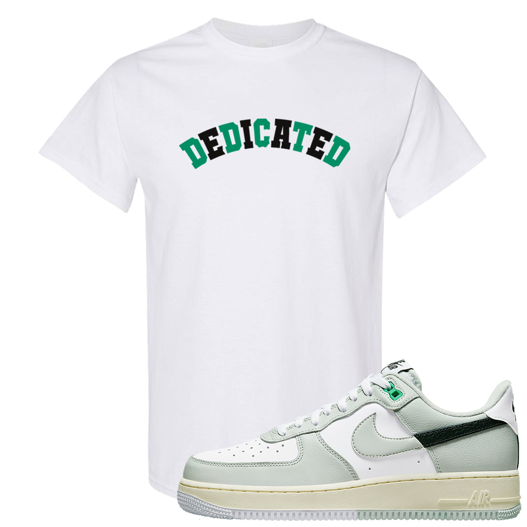 Split Grey White Black Low 1s T Shirt | Dedicated, White