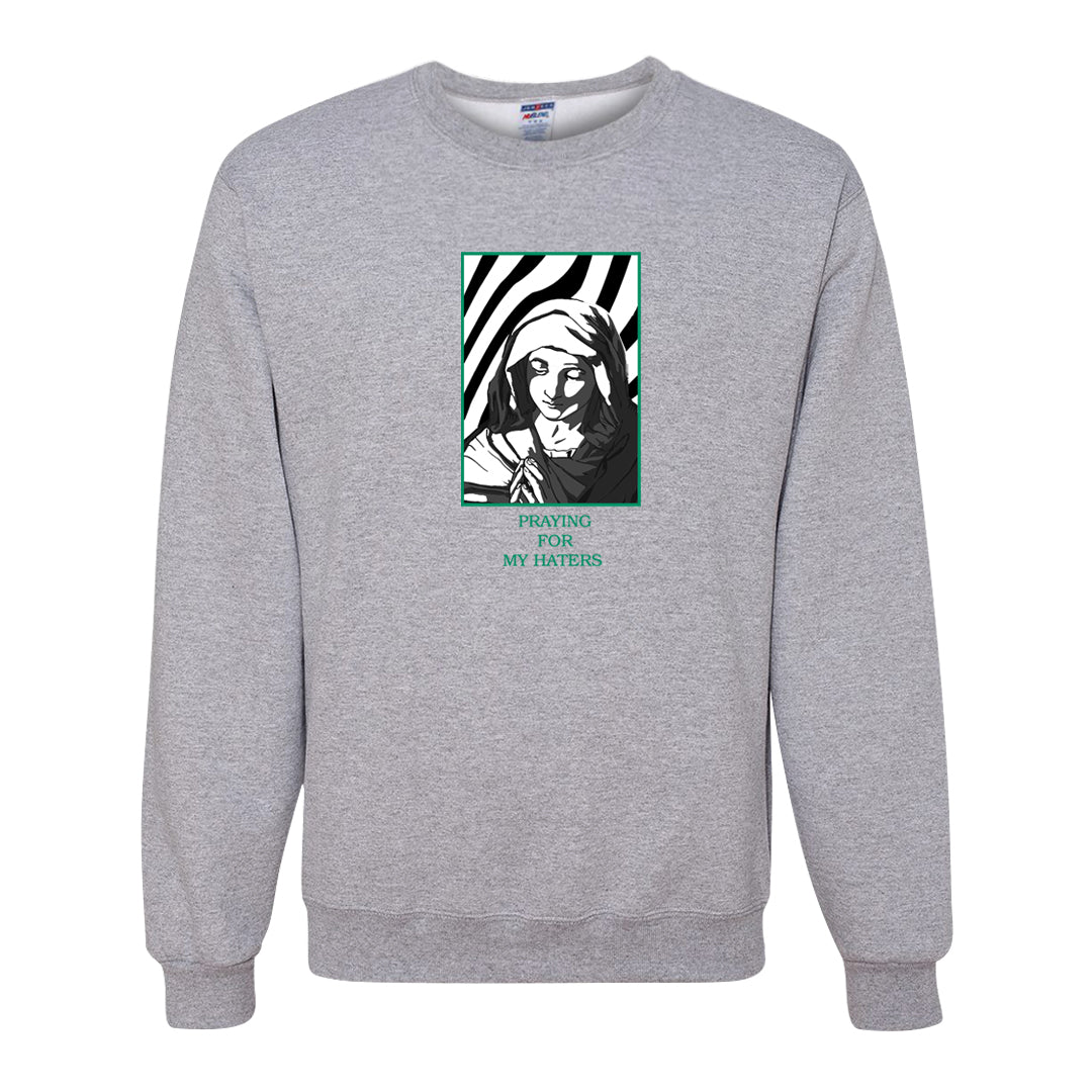 Split Grey White Black Low 1s Crewneck Sweatshirt | God Told Me, Ash