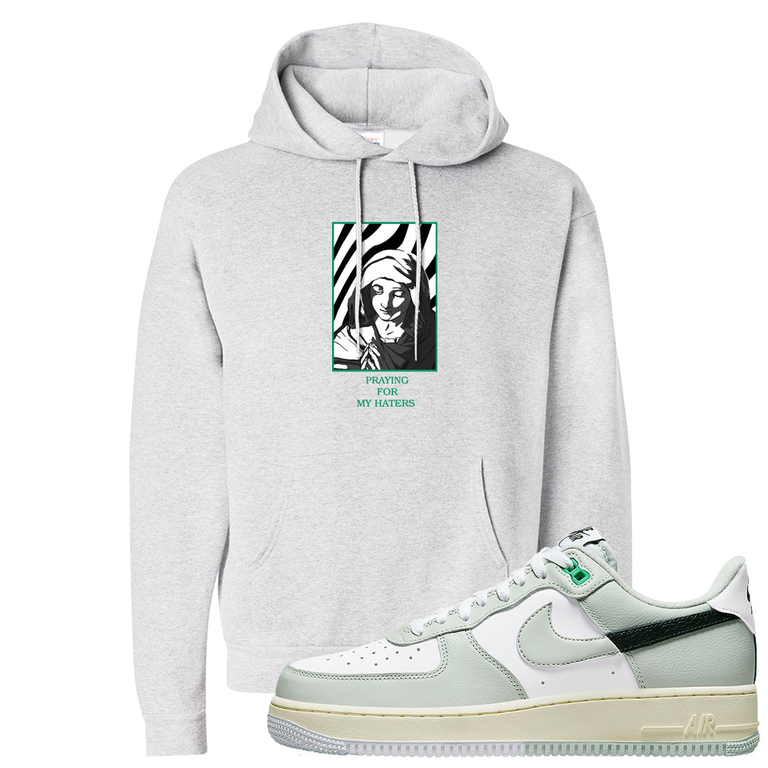 Split Grey White Black Low 1s Hoodie | God Told Me, Ash