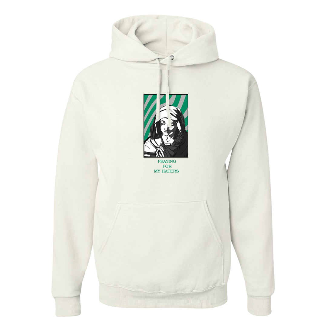 Split Grey White Black Low 1s Hoodie | God Told Me, White