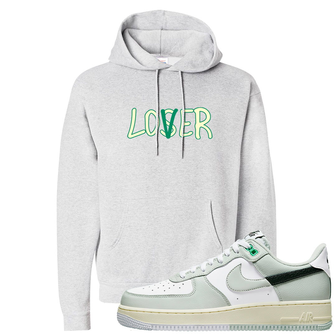 Split Grey White Black Low 1s Hoodie | Lover, Ash